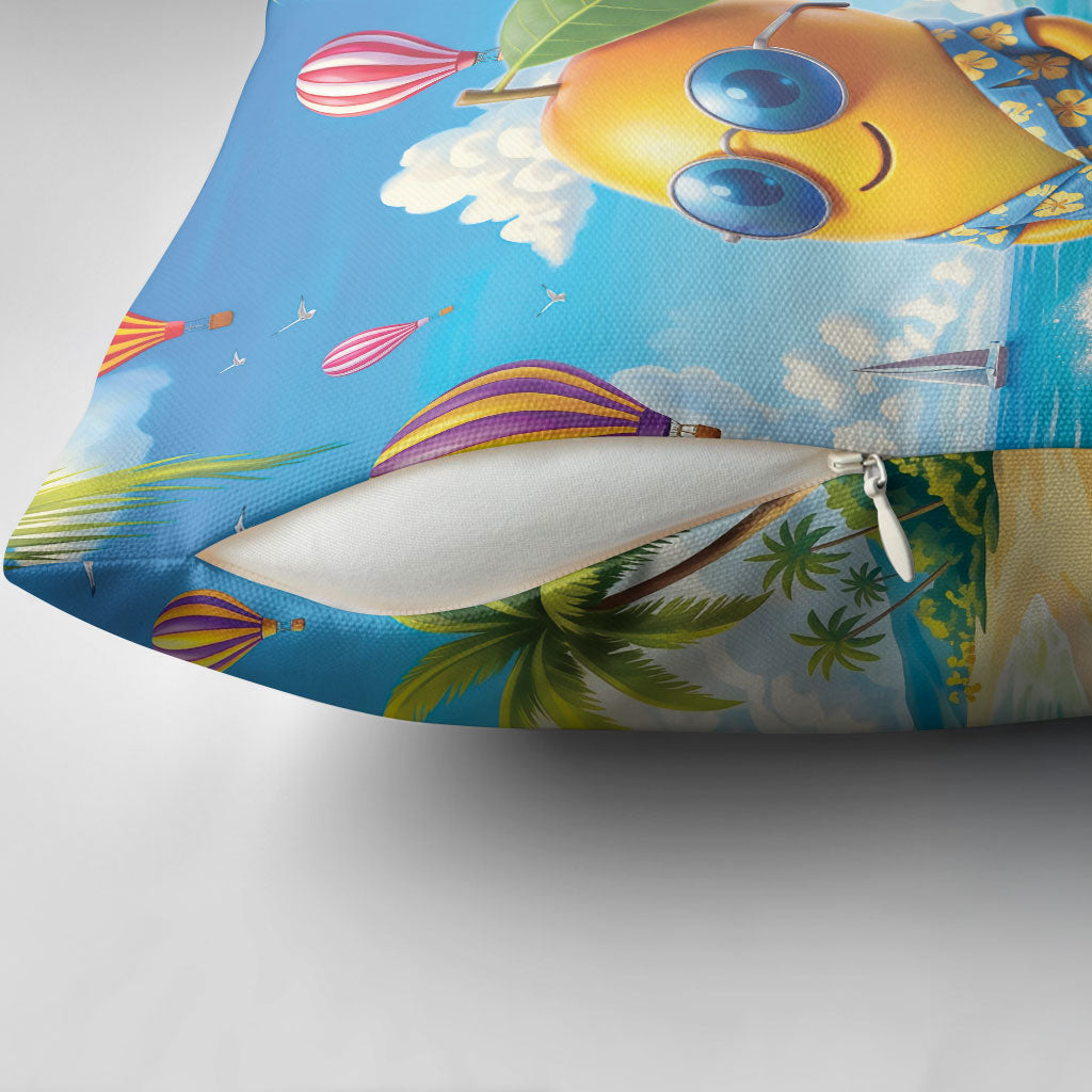 Funny Hawaii Mango Pillow Cover Tropical Summer Beach Mascot Vacation LT19 - Polynesian Pride