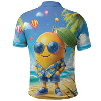 Funny Hawaii Mango Polo Shirt Tropical Summer Beach Mascot Vacation LT19 - Polynesian Pride