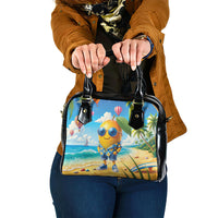 Funny Hawaii Mango Shoulder Handbag Tropical Summer Beach Mascot Vacation LT19 One Size Blue - Polynesian Pride