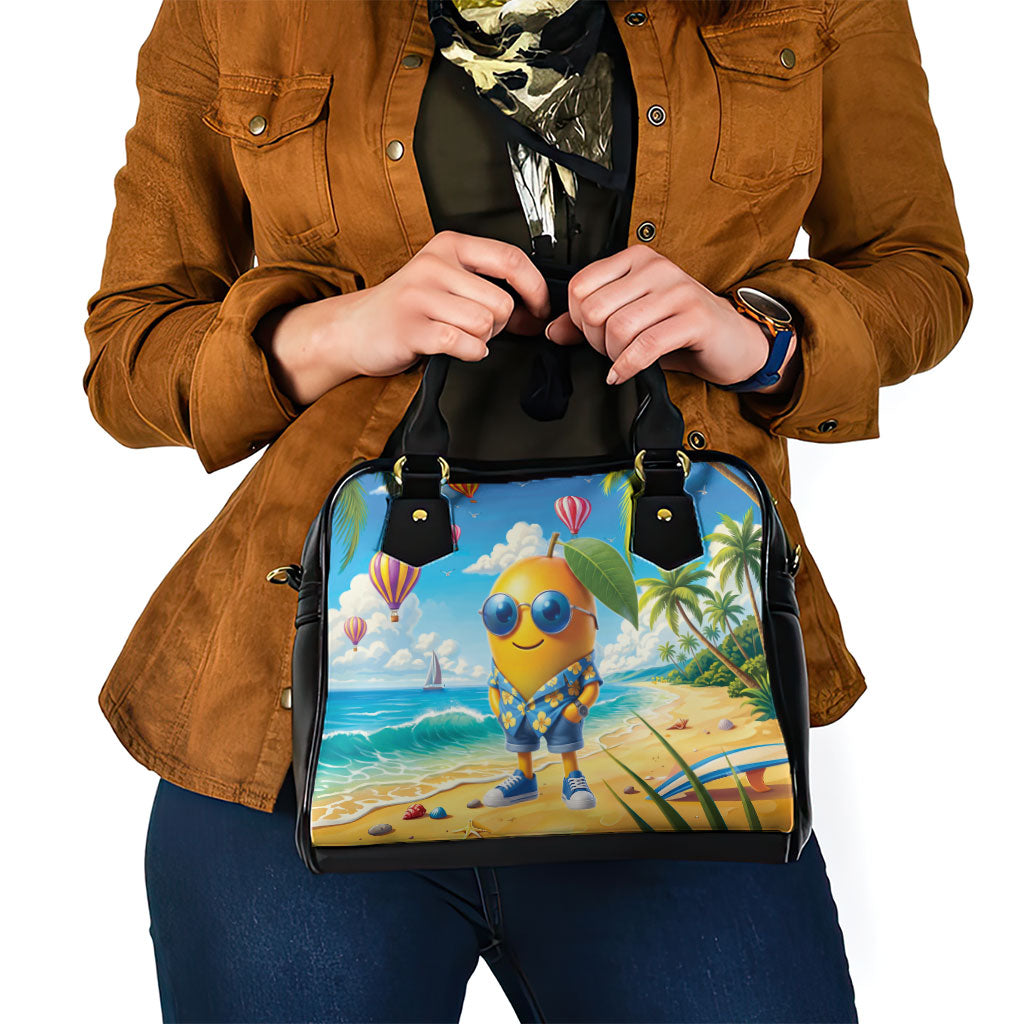 Funny Hawaii Mango Shoulder Handbag Tropical Summer Beach Mascot Vacation LT19 - Polynesian Pride
