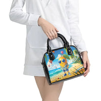 Funny Hawaii Mango Shoulder Handbag Tropical Summer Beach Mascot Vacation LT19 - Polynesian Pride