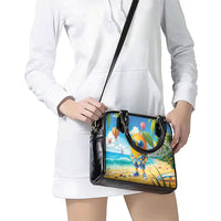 Funny Hawaii Mango Shoulder Handbag Tropical Summer Beach Mascot Vacation LT19 - Polynesian Pride
