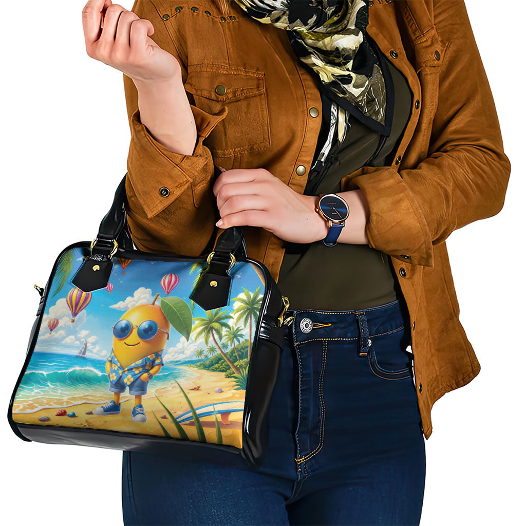 Funny Hawaii Mango Shoulder Handbag Tropical Summer Beach Mascot Vacation LT19 - Polynesian Pride