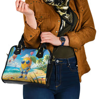 Funny Hawaii Mango Shoulder Handbag Tropical Summer Beach Mascot Vacation LT19 - Polynesian Pride