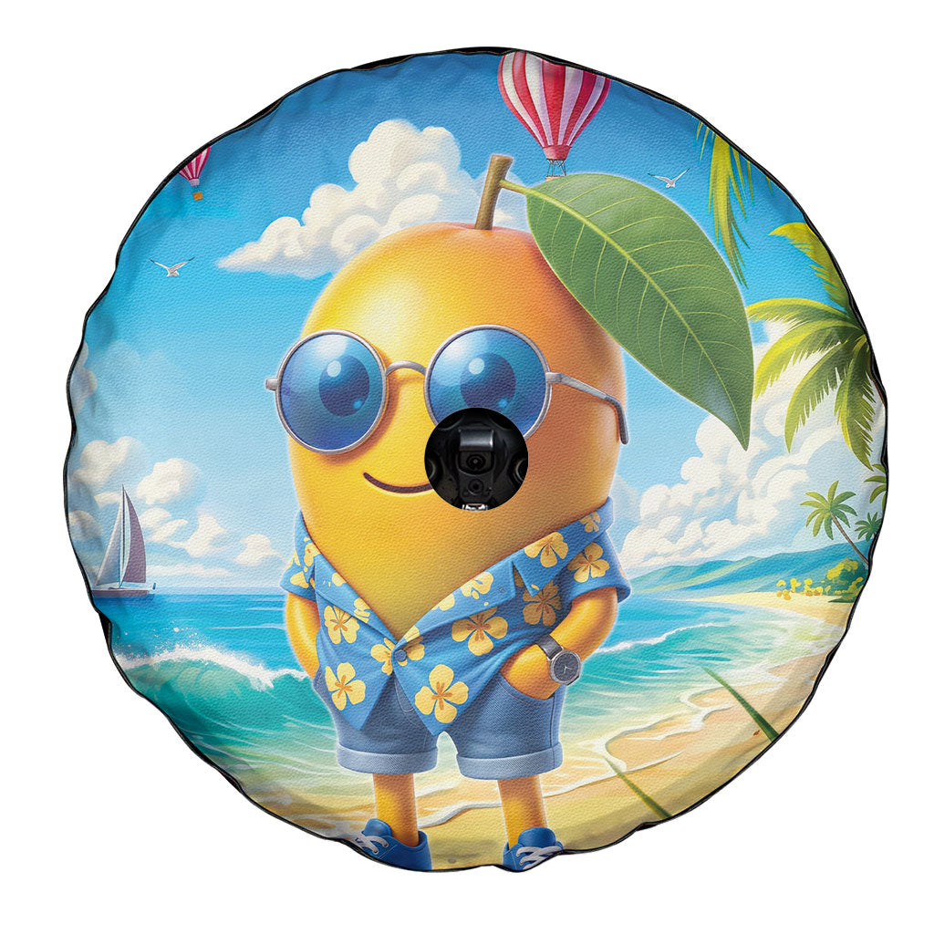 Funny Hawaii Mango Spare Tire Cover Tropical Summer Beach Mascot Vacation LT19 - Polynesian Pride