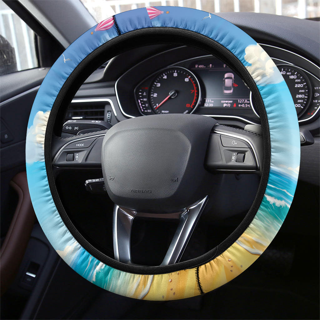 Funny Hawaii Mango Steering Wheel Cover Tropical Summer Beach Mascot Vacation LT19 - Polynesian Pride