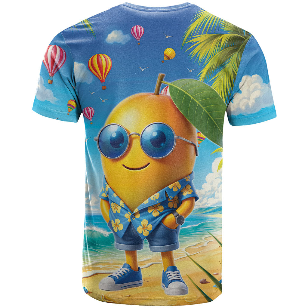 Funny Hawaii Mango T Shirt Tropical Summer Beach Mascot Vacation LT19 - Polynesian Pride