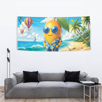 Funny Hawaii Mango Tapestry Tropical Summer Beach Mascot Vacation LT19 - Polynesian Pride