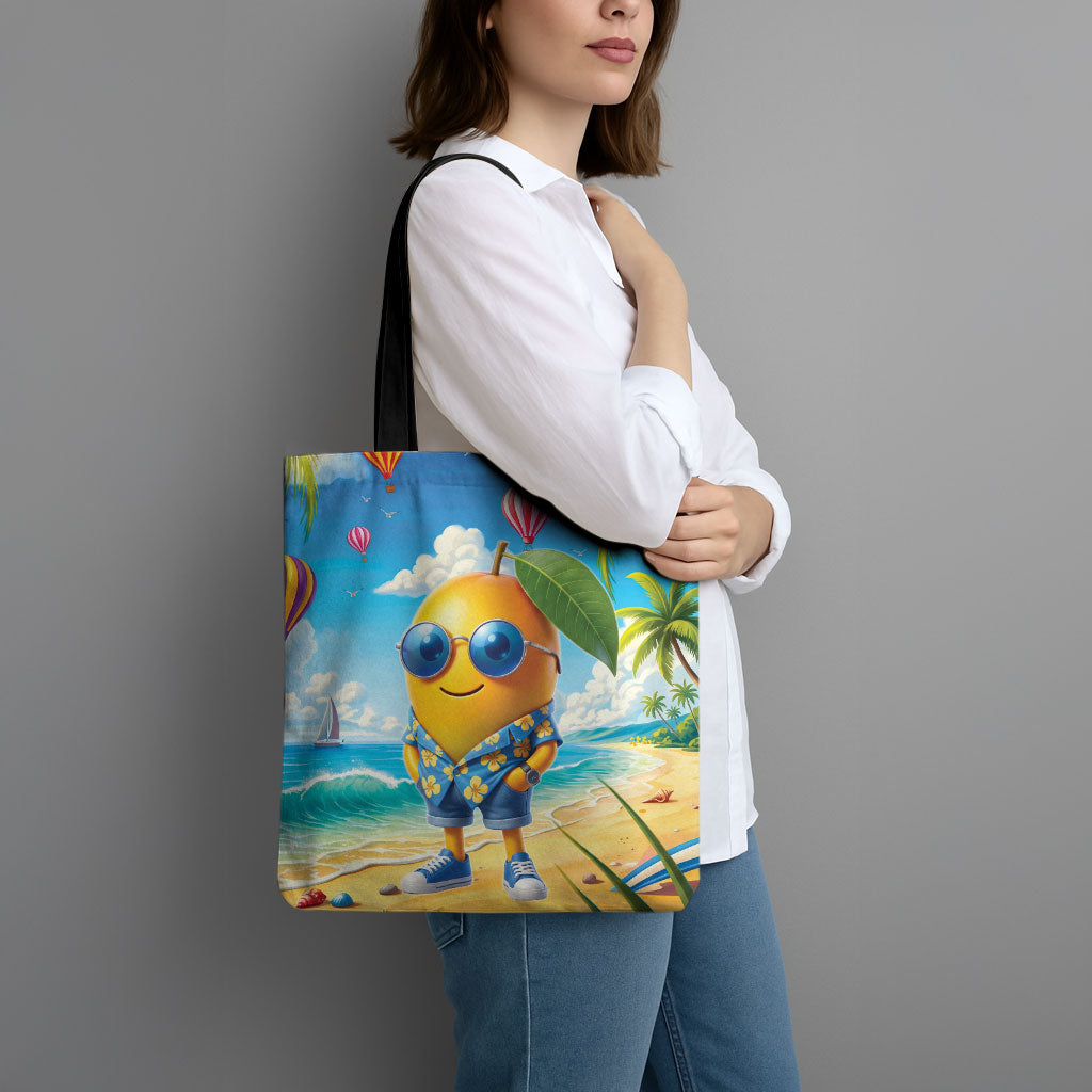 Funny Hawaii Mango Tote Bag Tropical Summer Beach Mascot Vacation LT19 - Polynesian Pride