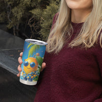 Funny Hawaii Mango Tumbler Cup Tropical Summer Beach Mascot Vacation LT19 - Polynesian Pride