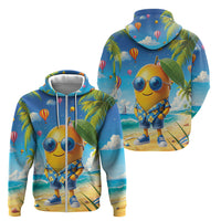 Funny Hawaii Mango Zip Hoodie Tropical Summer Beach Mascot Vacation LT19 - Polynesian Pride