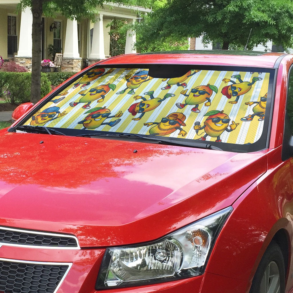 Funny Hawaii Mango Hip Hop Cartoon Auto Sun Shade Summer Beach Party LT19 - Polynesian Pride