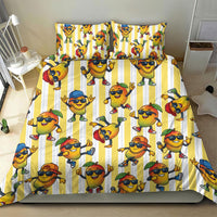 Funny Hawaii Mango Hip Hop Cartoon Bedding Set Summer Beach Party LT19 - Polynesian Pride