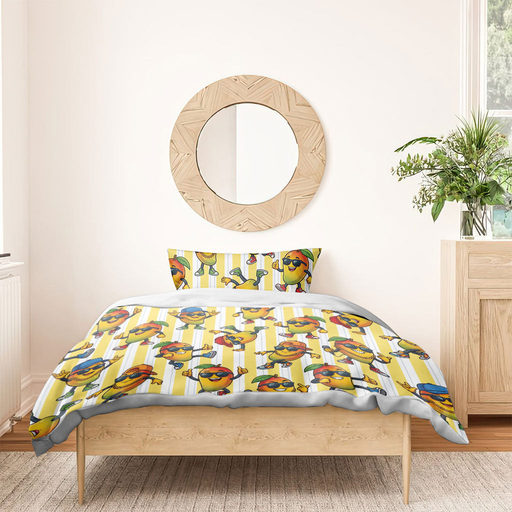 Funny Hawaii Mango Hip Hop Cartoon Bedding Set Summer Beach Party LT19 - Polynesian Pride