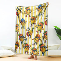 Funny Hawaii Mango Hip Hop Cartoon Blanket Summer Beach Party LT19 - Polynesian Pride