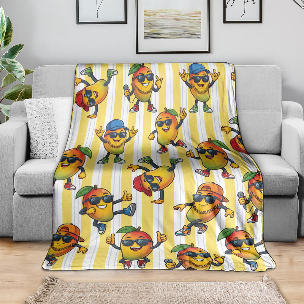 Funny Hawaii Mango Hip Hop Cartoon Blanket Summer Beach Party LT19 - Polynesian Pride