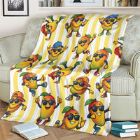 Funny Hawaii Mango Hip Hop Cartoon Blanket Summer Beach Party LT19 - Polynesian Pride