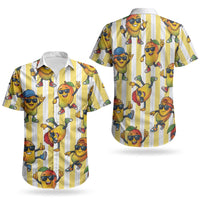Funny Hawaii Mango Hip Hop Cartoon Couples Matching Tank Maxi Dress and Hawaiian Shirt Summer Beach Party LT19 - Polynesian Pride