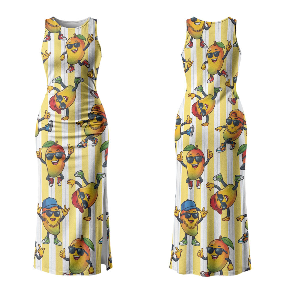 Funny Hawaii Mango Hip Hop Cartoon Couples Matching Tank Maxi Dress and Hawaiian Shirt Summer Beach Party LT19 - Polynesian Pride