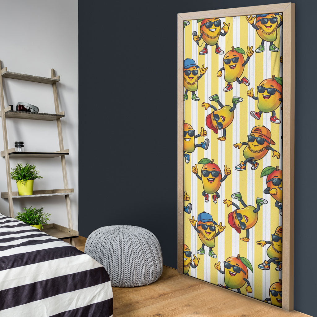 Funny Hawaii Mango Hip Hop Cartoon Door Cover Summer Beach Party LT19 - Polynesian Pride