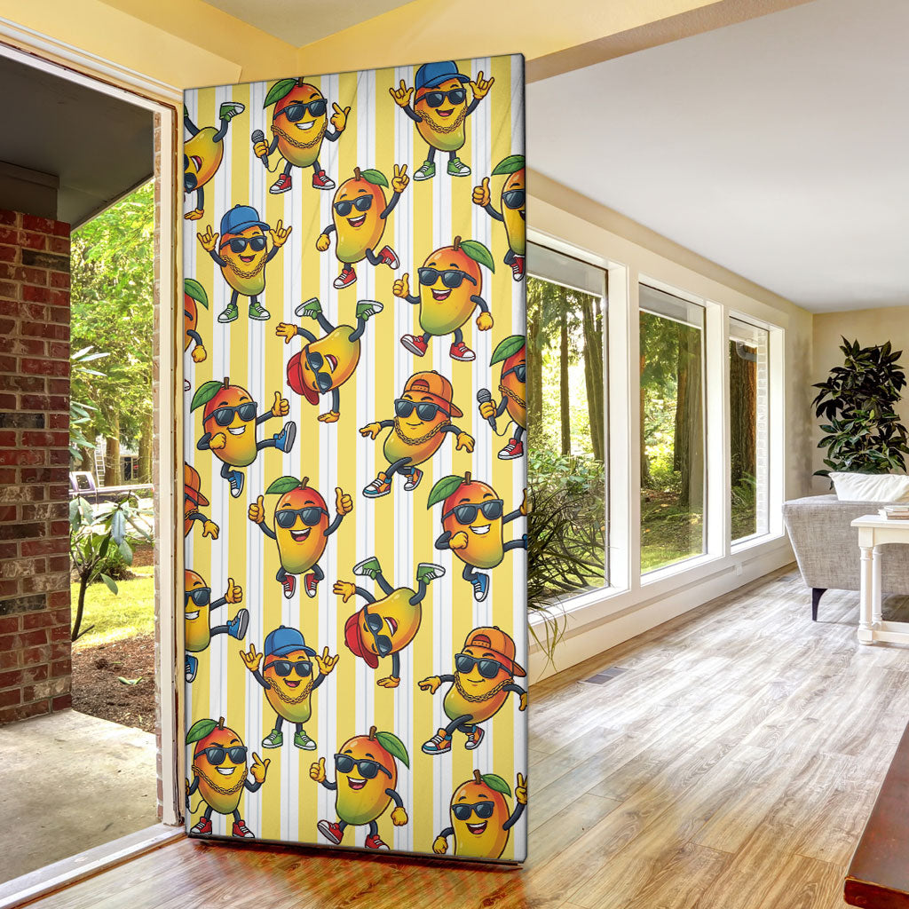 Funny Hawaii Mango Hip Hop Cartoon Door Cover Summer Beach Party LT19 - Polynesian Pride