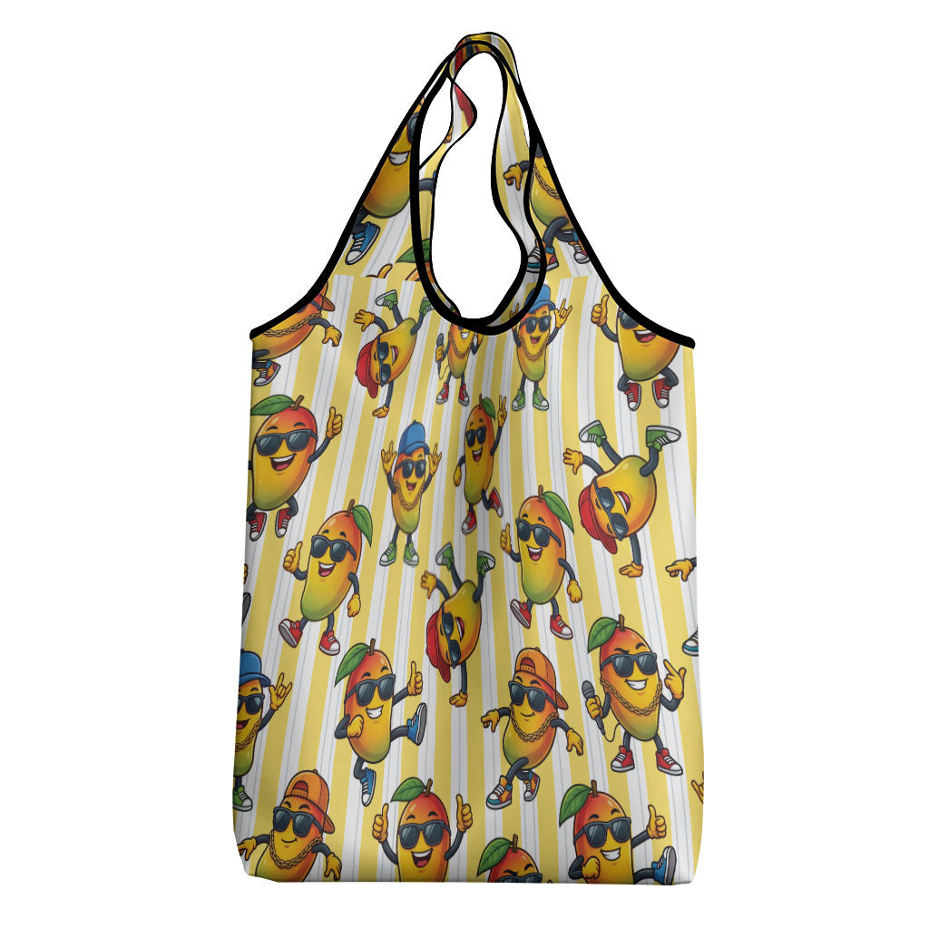 Funny Hawaii Mango Hip Hop Cartoon Grocery Bag Summer Beach Party LT19 - Polynesian Pride