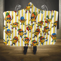 Funny Hawaii Mango Hip Hop Cartoon Hooded Blanket Summer Beach Party LT19 - Polynesian Pride