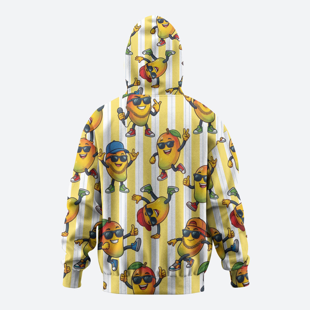Funny Hawaii Mango Hip Hop Cartoon Hoodie Summer Beach Party LT19 - Polynesian Pride