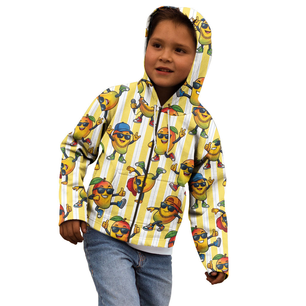 Funny Hawaii Mango Hip Hop Cartoon Kid Hoodie Summer Beach Party LT19 - Polynesian Pride