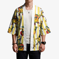 Funny Hawaii Mango Hip Hop Cartoon Kimono Summer Beach Party LT19 - Polynesian Pride