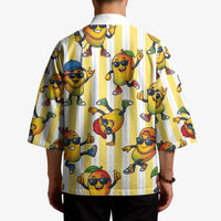 Funny Hawaii Mango Hip Hop Cartoon Kimono Summer Beach Party LT19 - Polynesian Pride