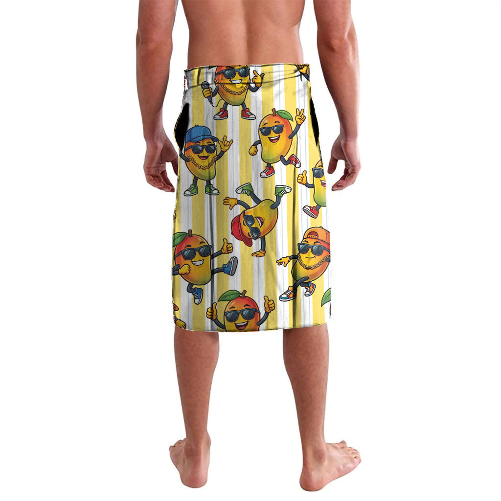 Funny Hawaii Mango Hip Hop Cartoon Lavalava Summer Beach Party LT19 - Polynesian Pride