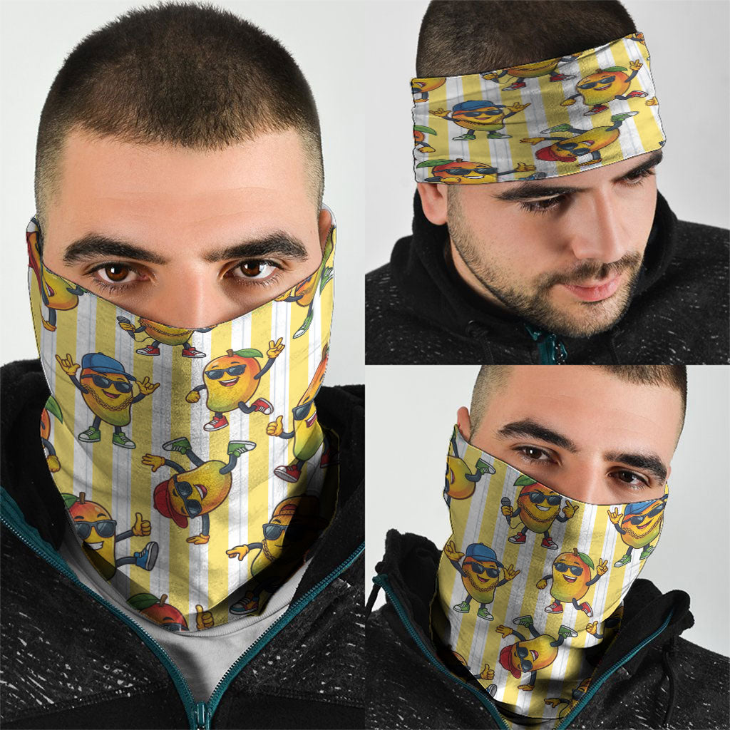 Funny Hawaii Mango Hip Hop Cartoon Neck Gaiter Summer Beach Party LT19 - Polynesian Pride