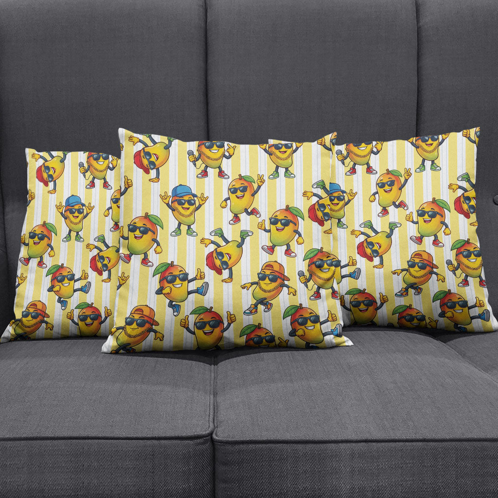 Funny Hawaii Mango Hip Hop Cartoon Pillow Cover Summer Beach Party LT19 - Polynesian Pride