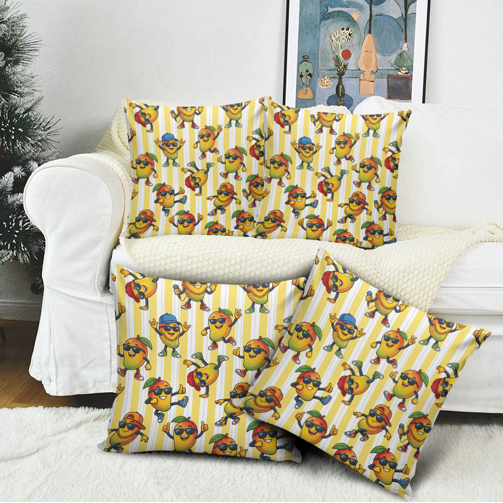 Funny Hawaii Mango Hip Hop Cartoon Pillow Cover Summer Beach Party LT19 - Polynesian Pride