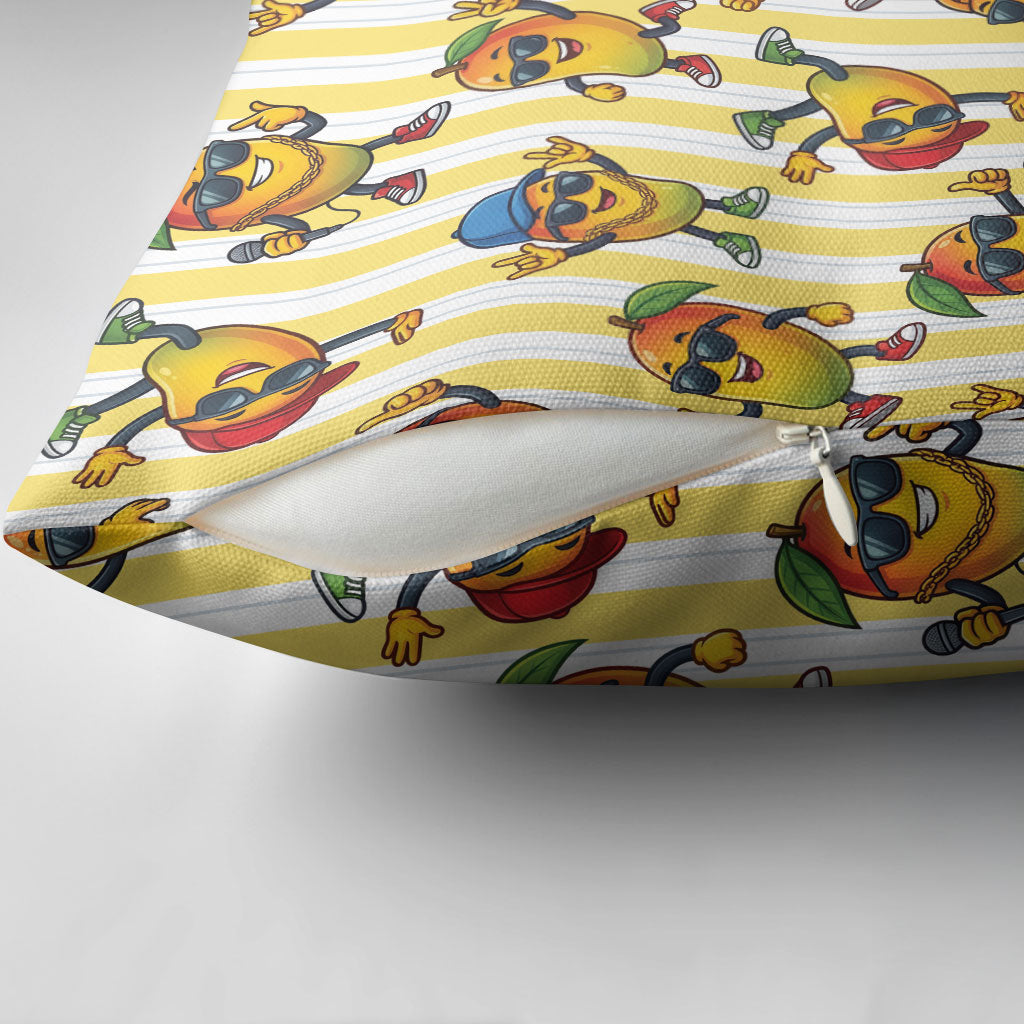 Funny Hawaii Mango Hip Hop Cartoon Pillow Cover Summer Beach Party LT19 - Polynesian Pride