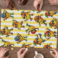 Funny Hawaii Mango Hip Hop Cartoon Puzzle Summer Beach Party LT19 - Polynesian Pride