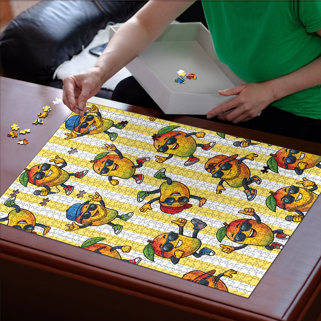 Funny Hawaii Mango Hip Hop Cartoon Puzzle Summer Beach Party LT19 - Polynesian Pride