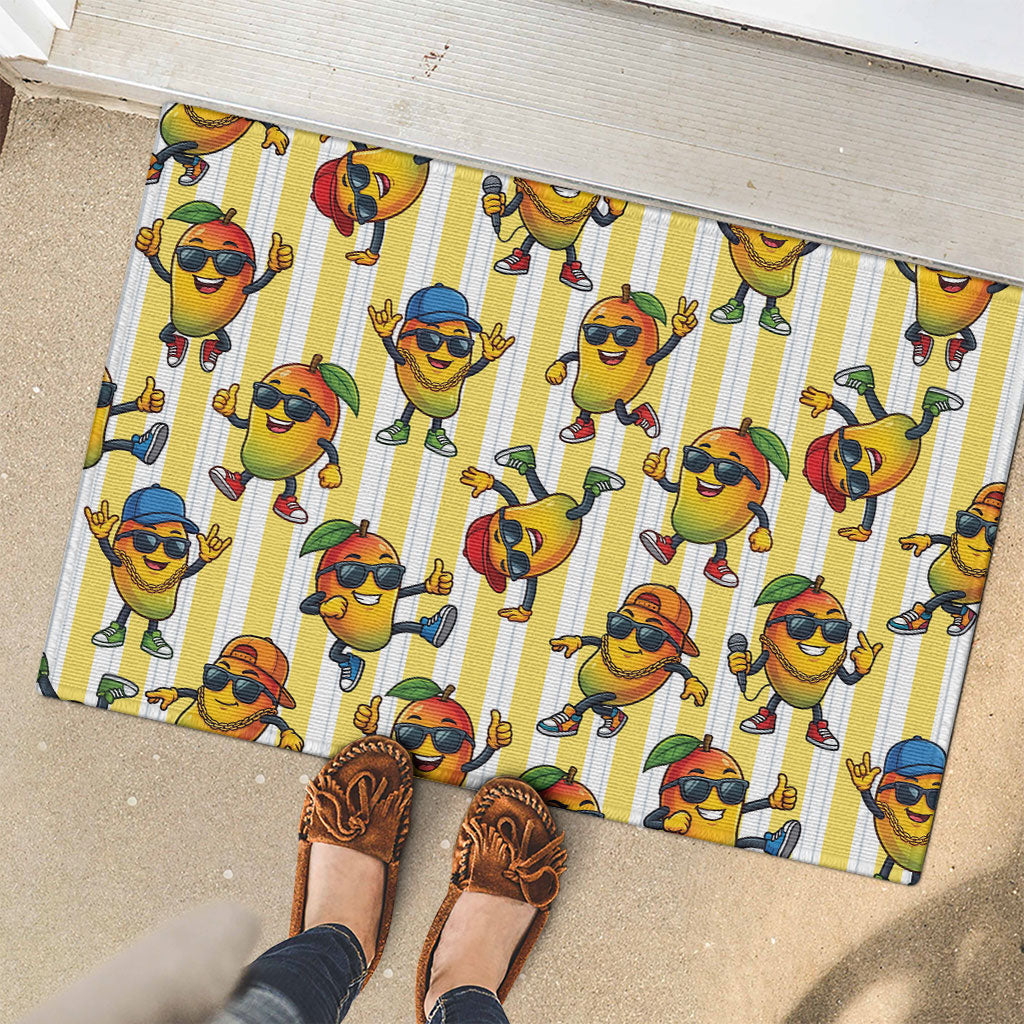 Funny Hawaii Mango Hip Hop Cartoon Rubber Doormat Summer Beach Party LT19 - Polynesian Pride