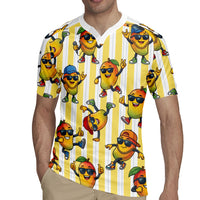 Funny Hawaii Mango Hip Hop Cartoon Rugby Jersey Summer Beach Party LT19 - Polynesian Pride