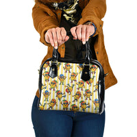 Funny Hawaii Mango Hip Hop Cartoon Shoulder Handbag Summer Beach Party LT19 One Size Yellow - Polynesian Pride