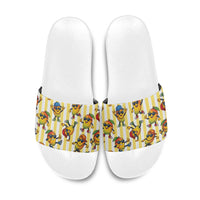 Funny Hawaii Mango Hip Hop Cartoon Slide Sandals Summer Beach Party LT19 Yellow - Polynesian Pride