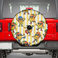 Funny Hawaii Mango Hip Hop Cartoon Spare Tire Cover Summer Beach Party LT19 - Polynesian Pride