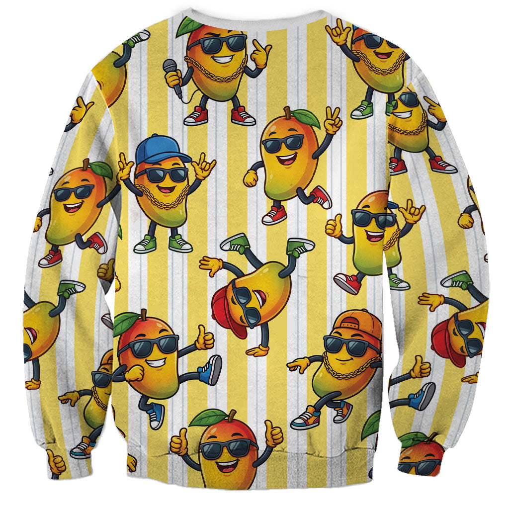 Funny Hawaii Mango Hip Hop Cartoon Sweatshirt Summer Beach Party LT19 - Polynesian Pride