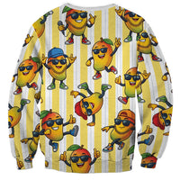 Funny Hawaii Mango Hip Hop Cartoon Sweatshirt Summer Beach Party LT19 - Polynesian Pride