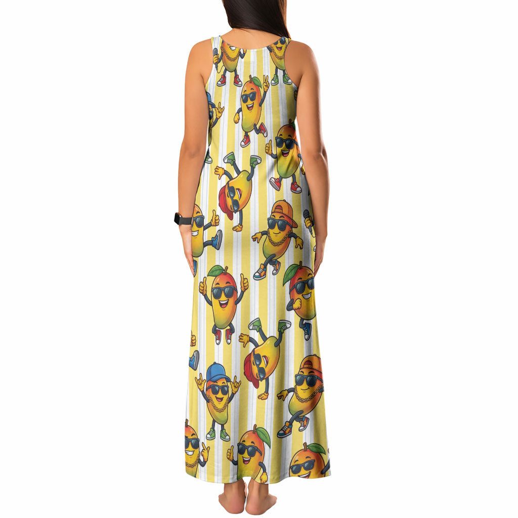 Funny Hawaii Mango Hip Hop Cartoon Tank Maxi Dress Summer Beach Party LT19 - Polynesian Pride