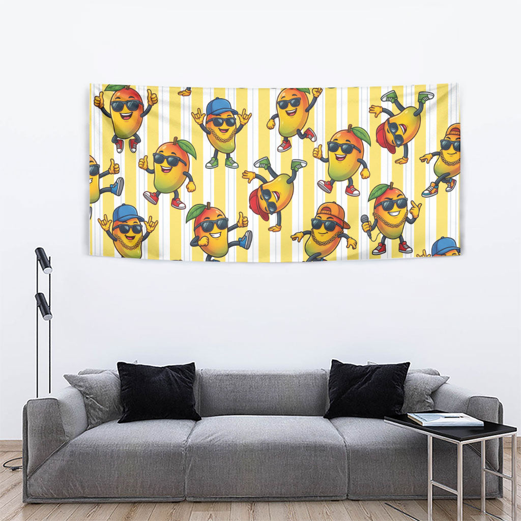 Funny Hawaii Mango Hip Hop Cartoon Tapestry Summer Beach Party LT19 - Polynesian Pride