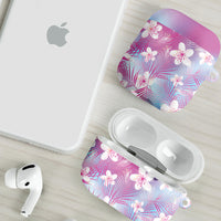 Pink Aloha Hawaiian AirPods Case Tropical Flower Palm Leaf Pattern LT19 - Polynesian Pride