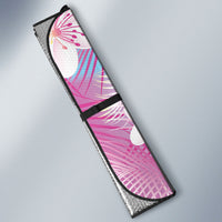 Pink Aloha Hawaiian Auto Sun Shade Tropical Flower Palm Leaf Pattern LT19 - Polynesian Pride