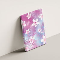 Pink Aloha Hawaiian Canvas Wall Art Tropical Flower Palm Leaf Pattern LT19 - Polynesian Pride